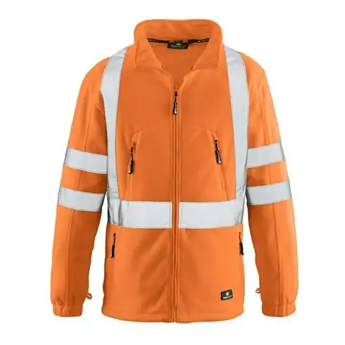4 Protect Veste polaire de sécurité Seattle, orange fluorescent, T. 2XL