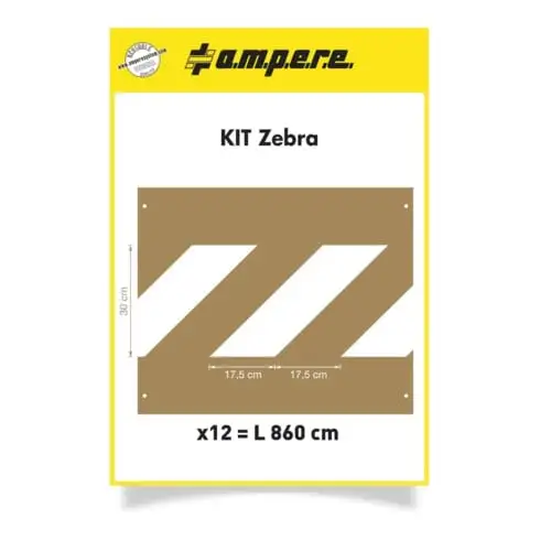 A.M.P.E.R.E. Kit de pochoirs Zebra