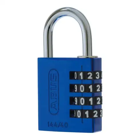 ABUS Cadenas à combinaison 144/40 Lock-Tag Aluminium, bleu