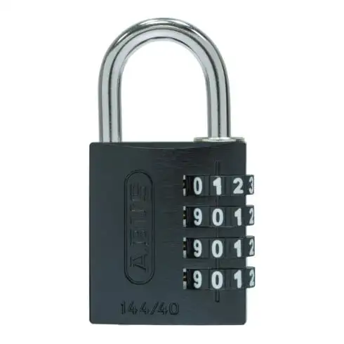 ABUS Cadenas à combinaison 144/40 Lock-Tag Aluminium, noir
