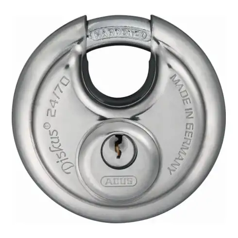 ABUS Cadenas à disque Diskus 24/70 Lock-Tag Acier inoxydable