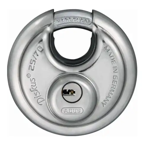 ABUS Cadenas à disque Diskus 25/70 Lock-Tag acier inoxydable