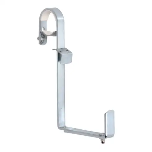 ALBA-KRAPF Support de jardinière pour balcon, pour rambarde ronde, galvanisé