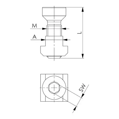 AMF Kit de fixation 7600BF-30 M16x18