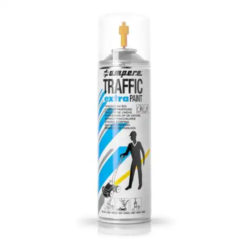 AMPERE TRAFFIC PAINT Spray de marquage au sol Traffic Extra 500ml jaune