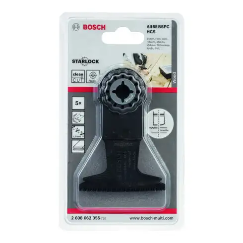 Bosch Lame de scie plongeante BiM AII 65 BSPC VE 5 pièces Starlock