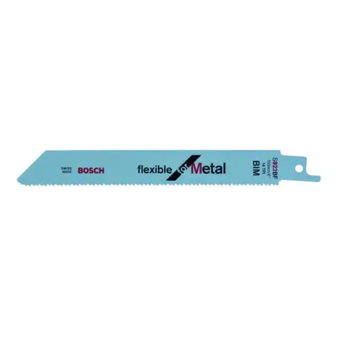 Bosch Lame de scie sabre S 922 BF VE, 100 pièces, flexible pour métal