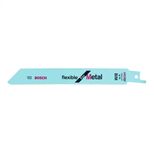 Bosch Lame de scie sabre S 922 EF VE 100 pièces Flexible pour métal