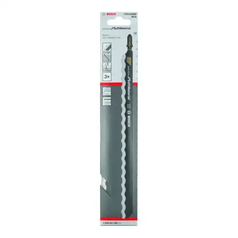 Bosch Lames de scie sauteuse T 1013 AWP lot de 3 Precision f SoftMaterial