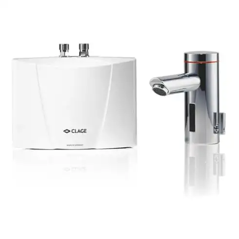 Clage Chauffe-eau instantané LUMINO MBX3 3,5 kW, 230 V, avec robinet, avec raccord, électrique