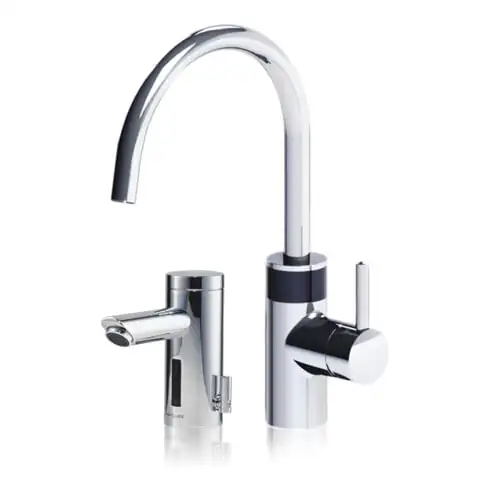 Clage Robinet de lavabo AEN, 230 V, chromé, tactile, réglage électrique