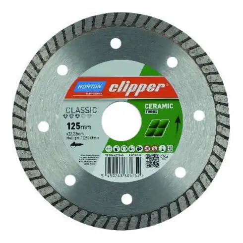CLIPPER Disque de coupe diamant Classic Pro Céramique 125x22,23