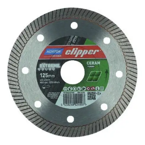 CLIPPER Disque de coupe diamant Extreme Ceramic 125x22,23