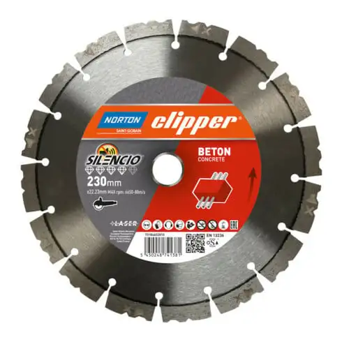 CLIPPER Disque diamant Pro Béton Silencio 350 mm