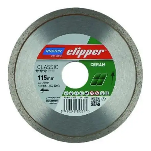 CLIPPER Disque diamanté de découpe CLA Ceram 1670 115x22,23 mm