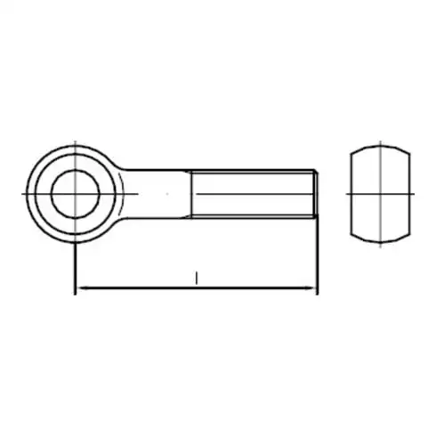 DIN 444 Vis à œil, acier inoxydable A4 B M16x150 HP