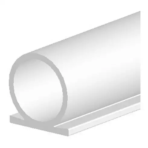 ELLEN Profil Omega charnière de porte 137 L.25m l.8mm silicone noir ELLEN