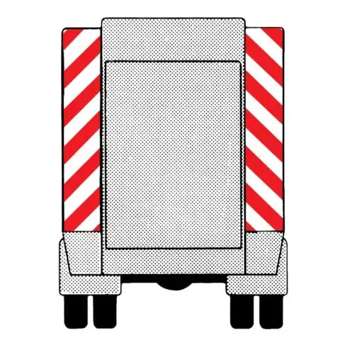 Fahrzeug-Warnmarkierung AW.1 141mm Pack d'application = 1 rouleau gauche-&