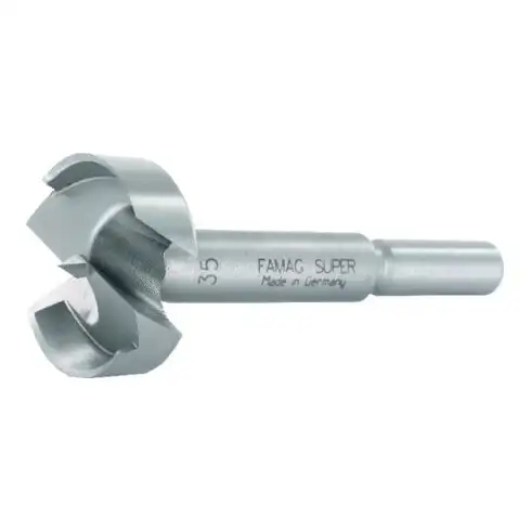 FAMAG Forstnerforet D.50mm coupe droite avec pointe de centrage 2 tranchants