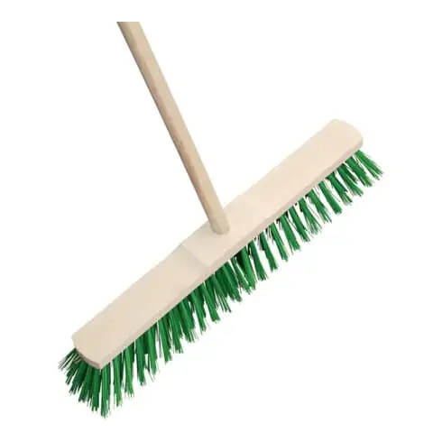 floraworld Balai de jardin et de rue avec manche, élaston, 50 cm
