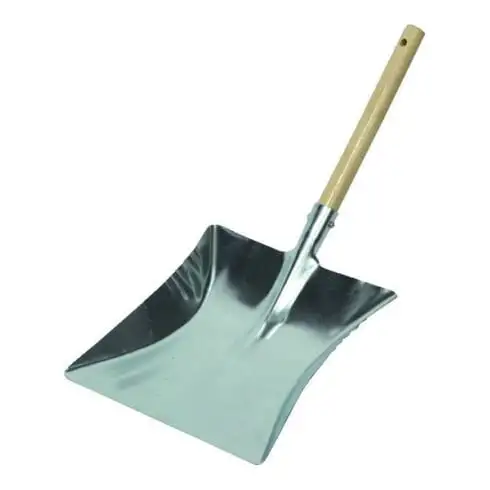 floraworld Pelle à poussière 22 cm en tôle d'acier avec manche en bois