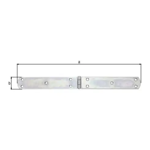 GAH Alberts bande de caisse avec goupille rivetée L 400 mm acier brut, galvanisé jaune