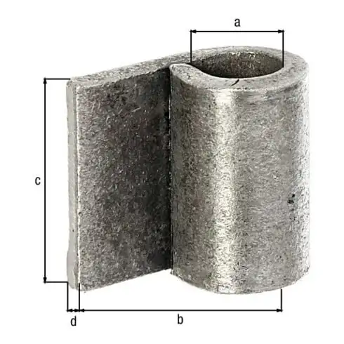 GAH Alberts Bande de soudure pour portail H 40mm, É 5mm acier brut