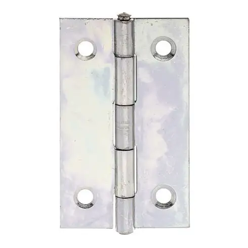 GAH Alberts Charnière de porte angulaire, L30xH51mm avec axe inox poli, galvanisé sendzimir