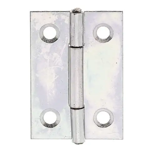 GAH Alberts Charnière de porte angulaire, L36xH38mm avec axe inox, galvanisé