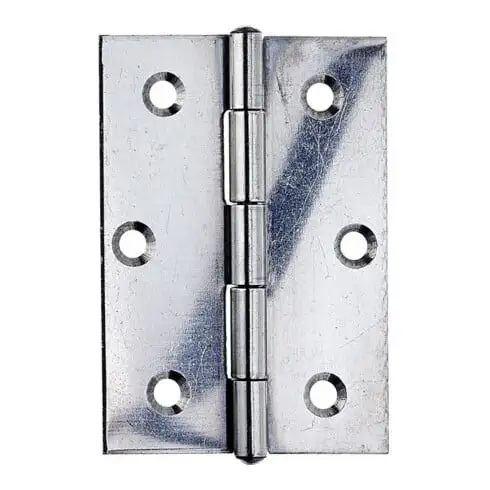 GAH Alberts Charnière de porte demi-large, roulée L58xH80mm Acier inoxydable, inoxydable