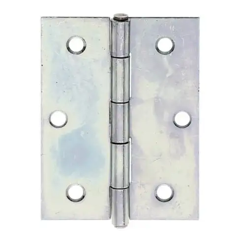 GAH Alberts Charnière de porte demi-large, roulée L58xH80mm galvanisée sendzimir