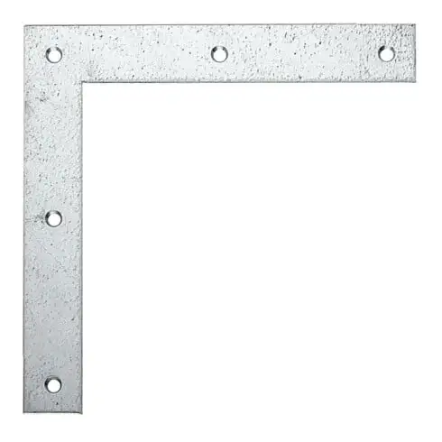 GAH Alberts Équerre d'assemblage bois L 200 x H 200 mm acier brut zingué