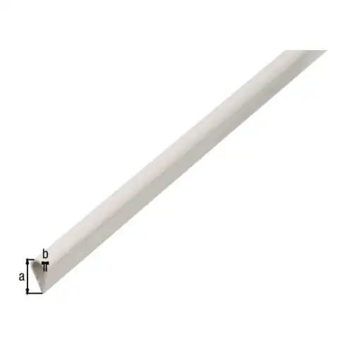 GAH Alberts Profil de serrage bas L1 000 mm, H15 mm, plastique, blanc