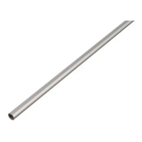 GAH Alberts Tube rond lisse, diamètre 10 mm L2000 mm, S1 mm aluminium argenté anodisé