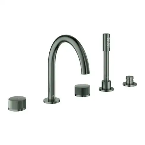 Grohe Atrio Priv. Coll. 5 trous combinaison baignoire graphite dur brossé