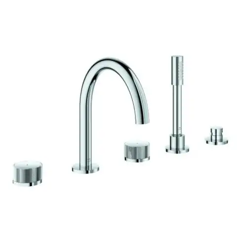 Grohe Atrio Priv. Coll. chrome Ensemble baignoire 5 trous