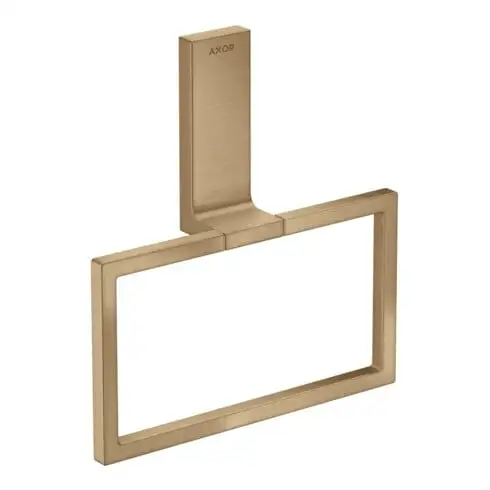hansgrohe Anneau porte-serviette Axor Uni rectangulaire, pivotant, bronze brossé
