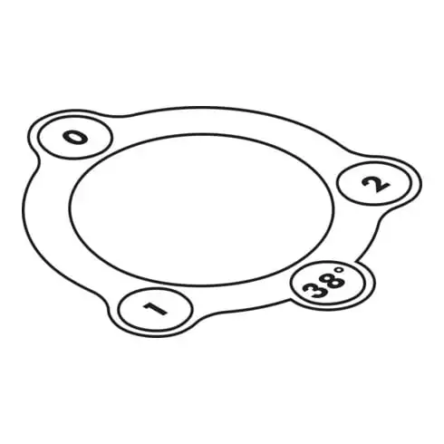 hansgrohe Autocollant Thermostat 2 trous pour rebord de baignoire