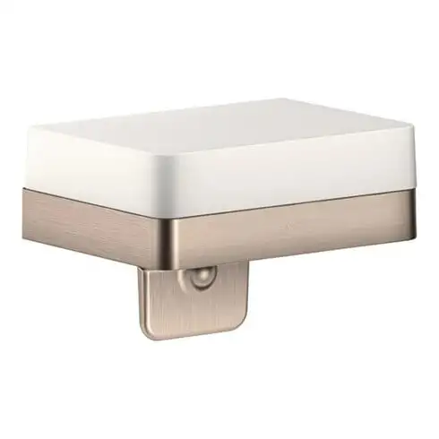 hansgrohe Axor Distributeur de lotion universel avec tablette, verre, nickel brossé