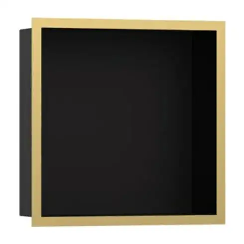 hansgrohe XtraStoris niche murale indiv. 300x300x100 mm, avec cadre, ms, po gol opt