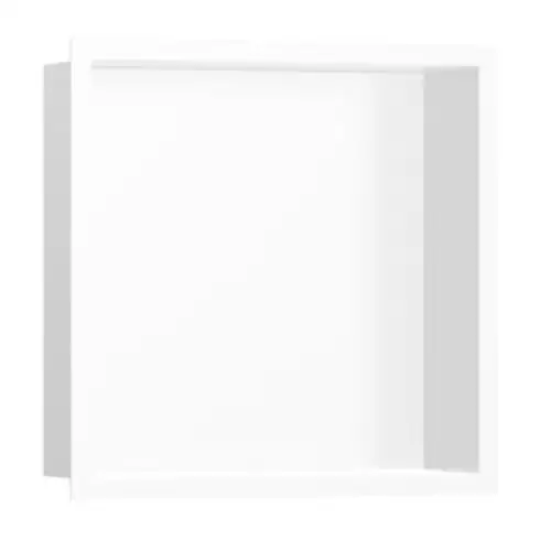 hansgrohe XtraStoris niche murale indiv. 300x300x100 mm, avec design, blanc mat