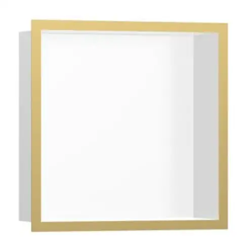 hansgrohe XtraStoris niche murale indiv. 300x300x100mm, avec cadre, mw, po gol opt