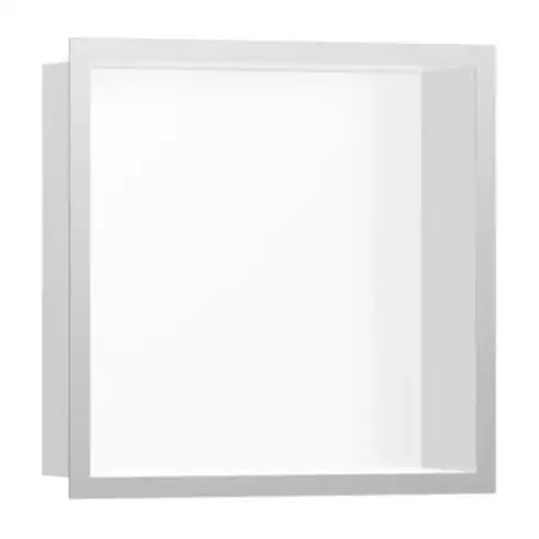 hansgrohe XtraStoris niche murale indiv. 300x300x100mm, c design, blanc mat, ES opt