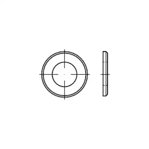 ISO 7090 Rondelle Forme B chanfreinée, acier inox A2 200HV 5 HP