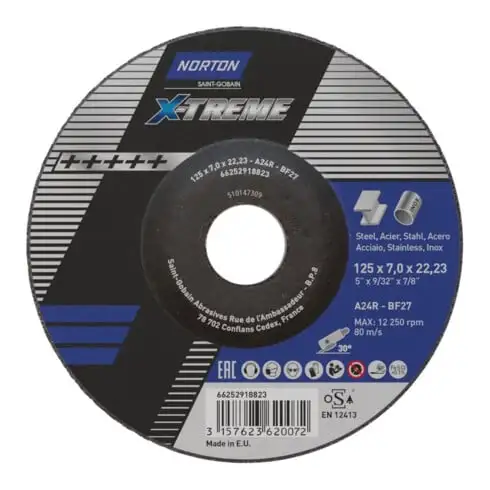 Norton Disque à ébarber X-Treme 125x7,0 T27