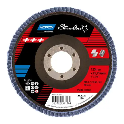 Norton Starline Disque à lamelles 125 mm P120