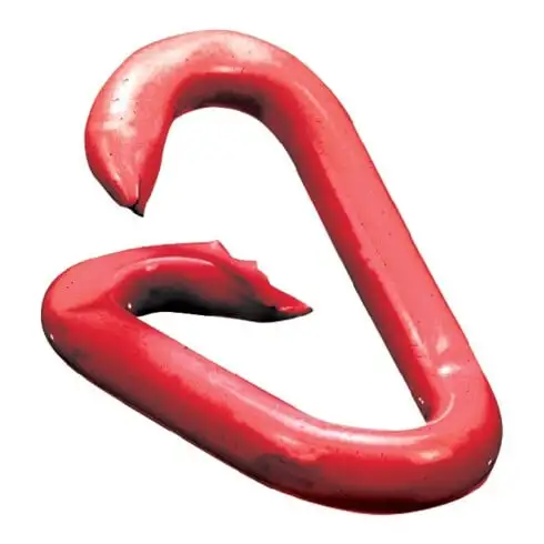 PÖSAMO Acier Maillons de secours laqués rouge 6,0 mm