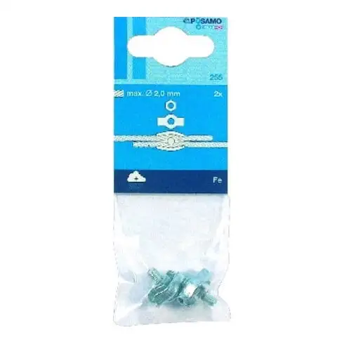 PÖSAMO Simplex bornes (SB) galZn 2,0mmx15 M4 par 2 pièces