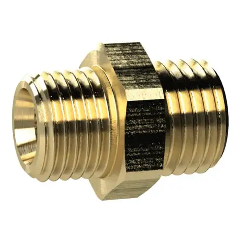 Riegler Raccord double filetage, M14x1,5 ext., M14x1,5 ext., Clé 17, laiton