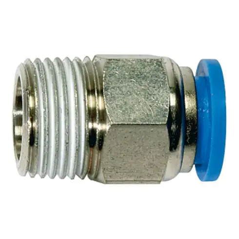 Riegler Raccord droit à emboîtement « Série bleue », R 1/4 a., Ø tuyau 12